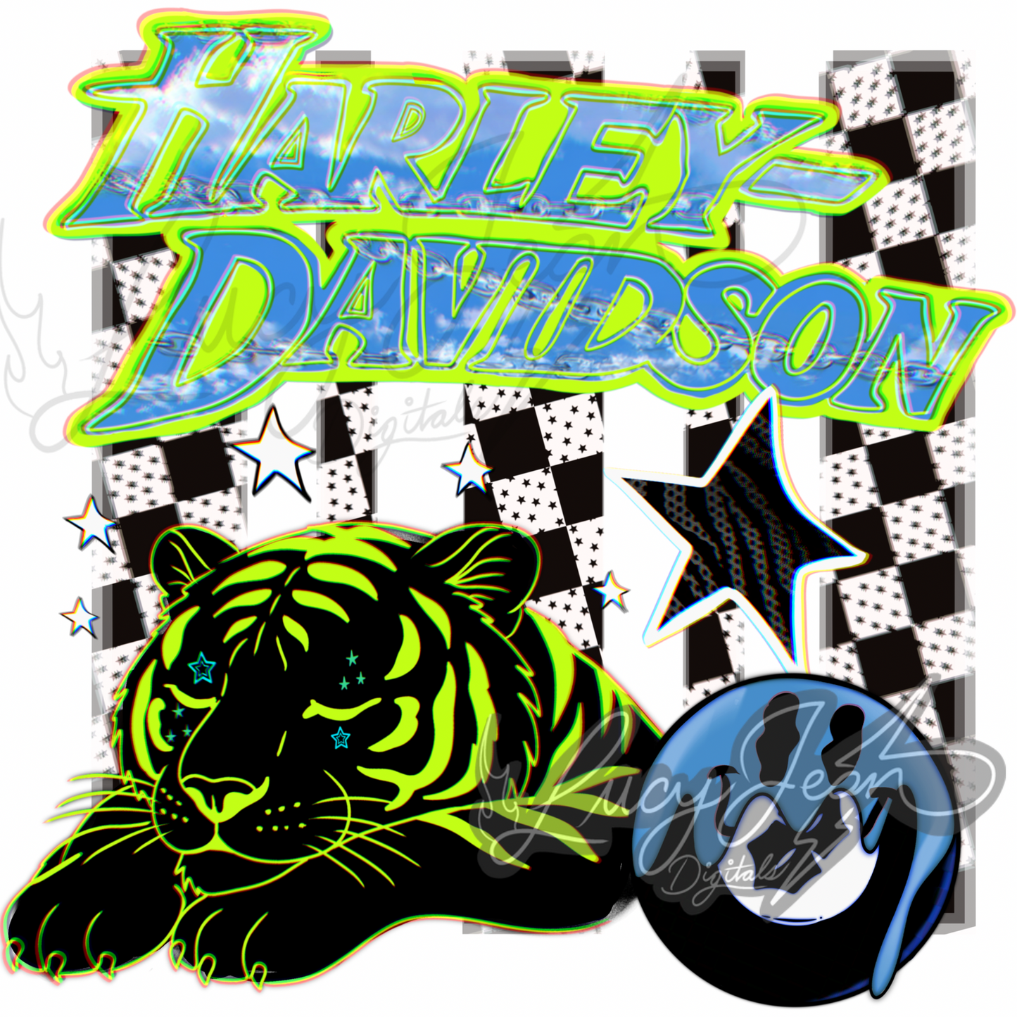 HD motorcycle tiger PNG- 2026