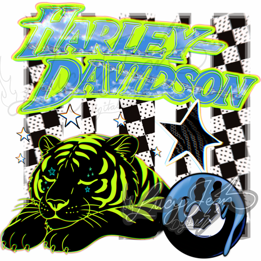 HD motorcycle tiger PNG- 2026