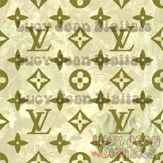 Boujee light Green Camo Seamless File