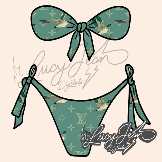 Boujee mallard 2 piece bikini PNG- 2026