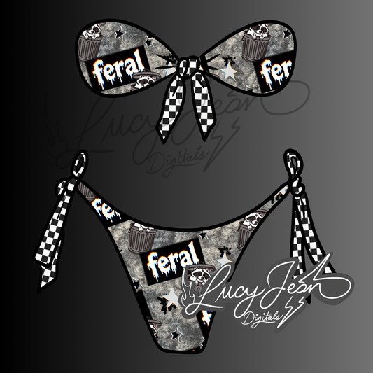 2 piece feral bikini PNG- 2026