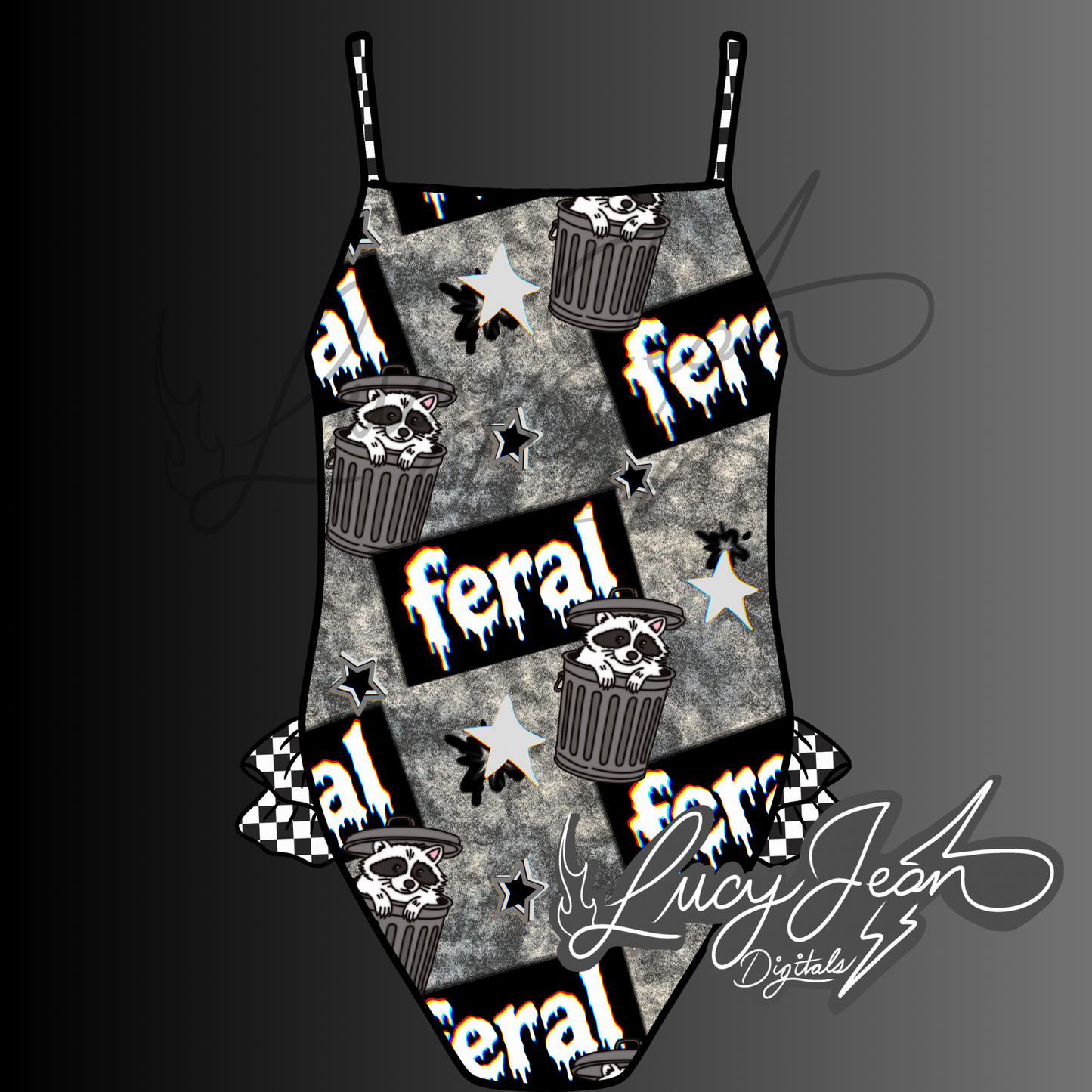 One piece feral bikini PNG- 2026