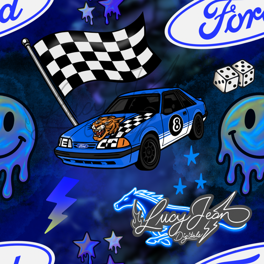 Blue Fox Body car seamless file- 2026