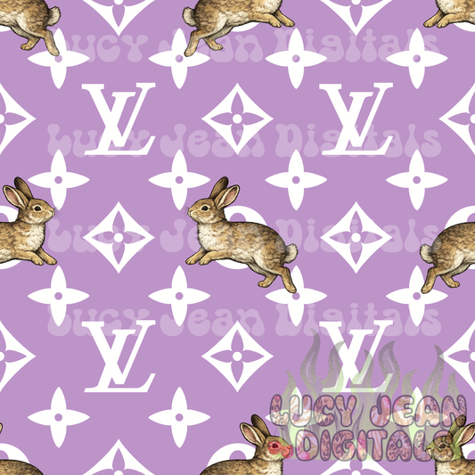 Boujee Bunny purple Seamless File