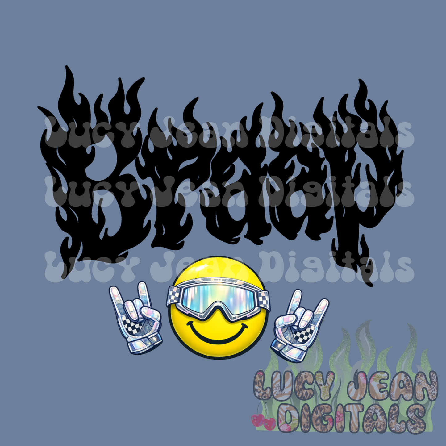 Braap smiley PNG (3 colorway bundle)