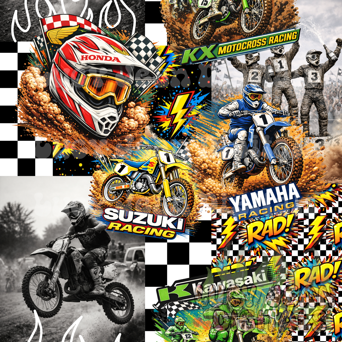 90s Supercross Seamless File