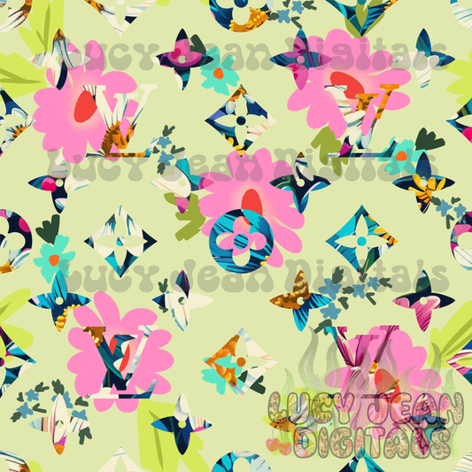 Boujee Simple bright floral Seamless File