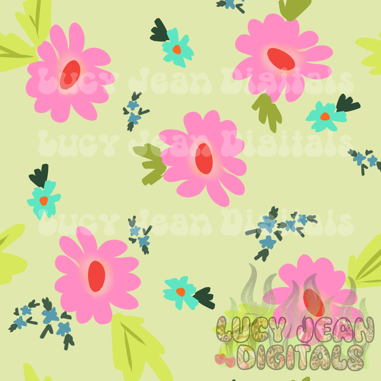 Simple bright floral Seamless File