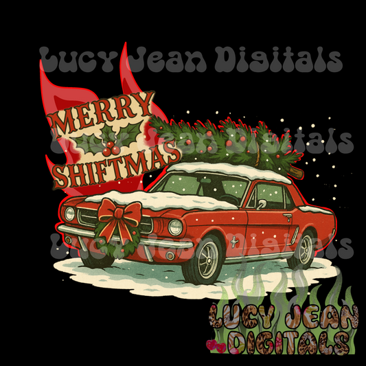 Merry Shiftmas car PNG
