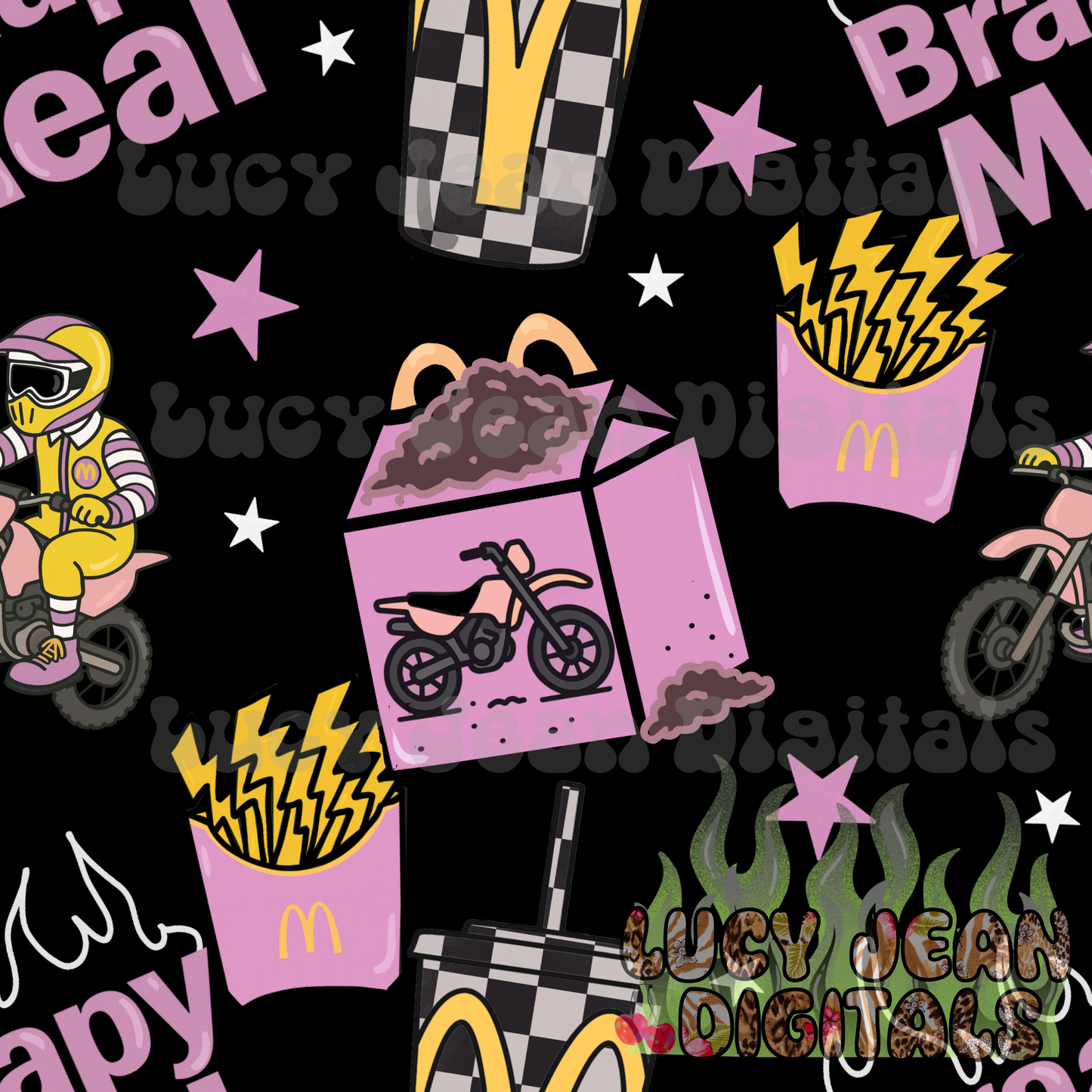 Pink Braapy meal dirtbike Seamless File