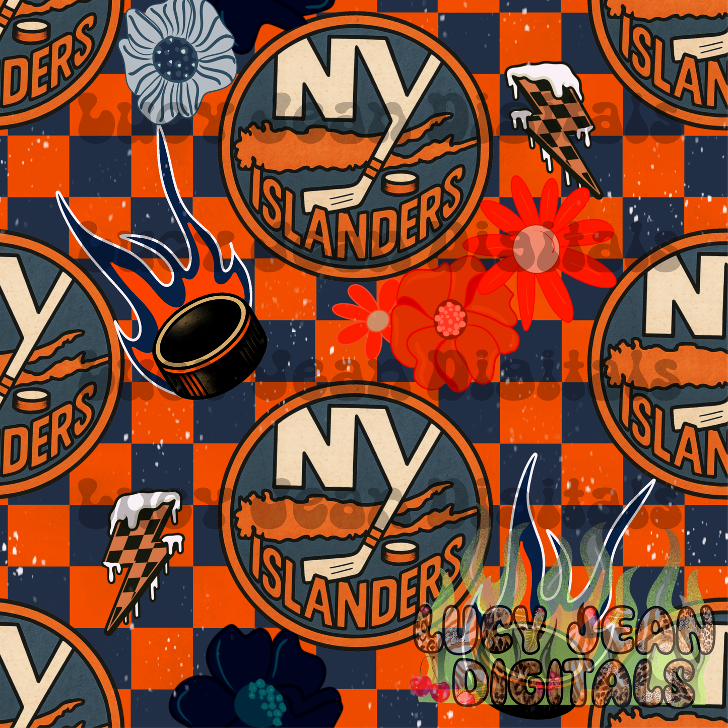 NY Hockey Girl Seamless File