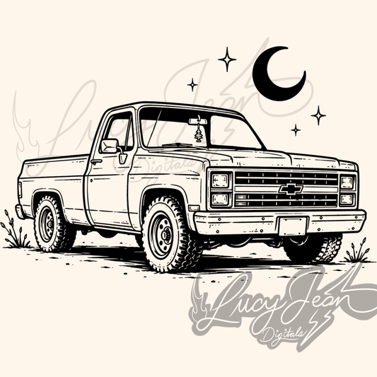 square body truck PNG(2 colors include)- 2026