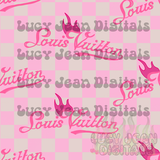 Boujee Flames Pink Seamless File
