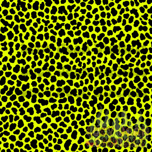 Animal print neon green black Seamless File -2026