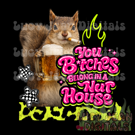 Nut house squirrel PNG  -2026