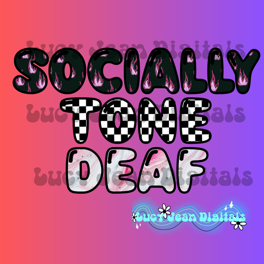 Socially Tone Deaf PNG