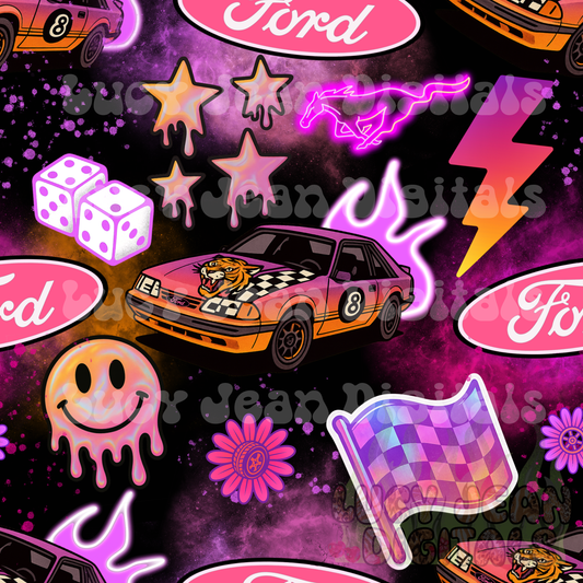 Fox Body girly retro Seamless File