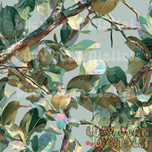 Green Holographic Camo Seamless File