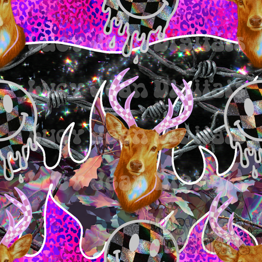 Holographic Camo Deer  Seamless File