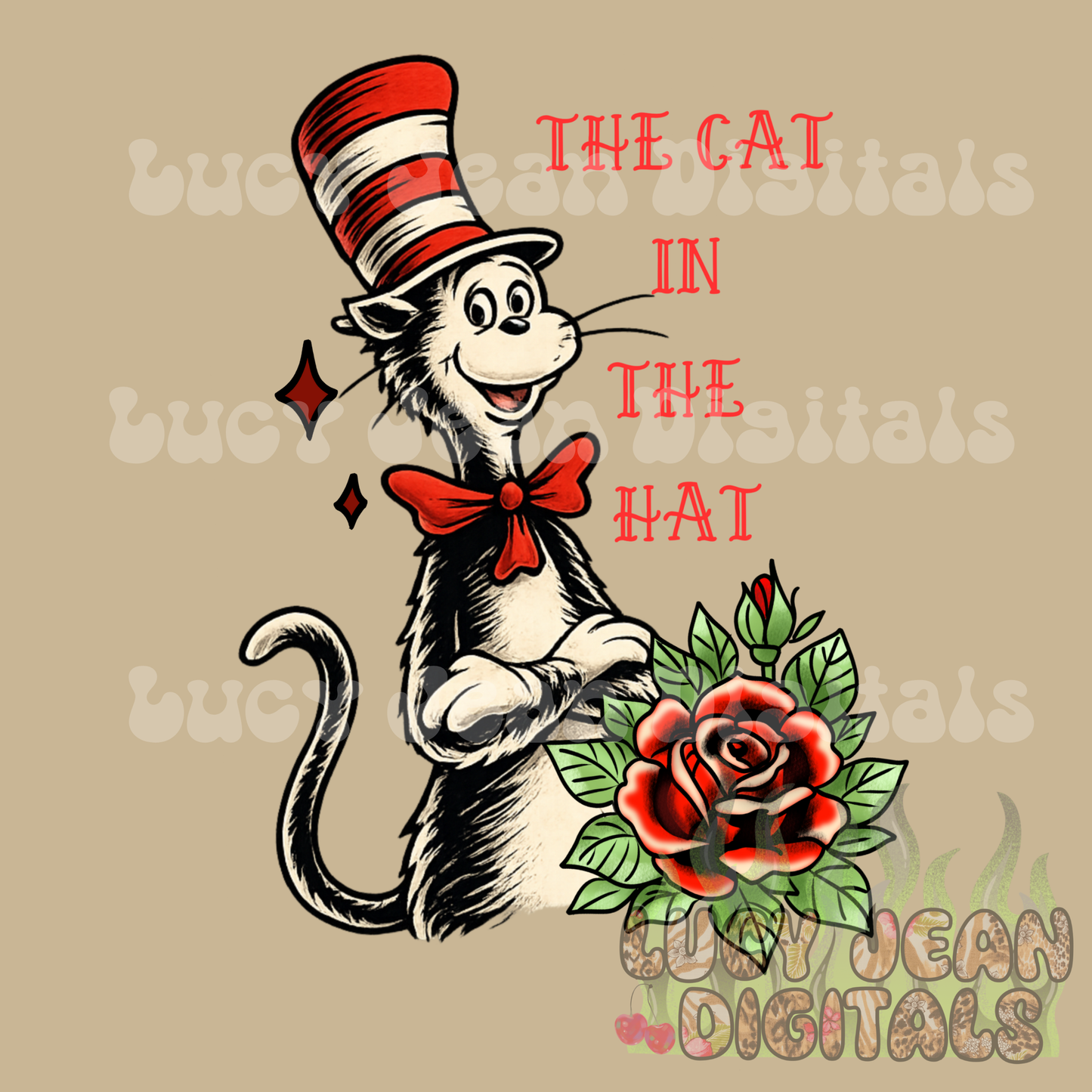Traditional tattoo cat book PNG - 2026