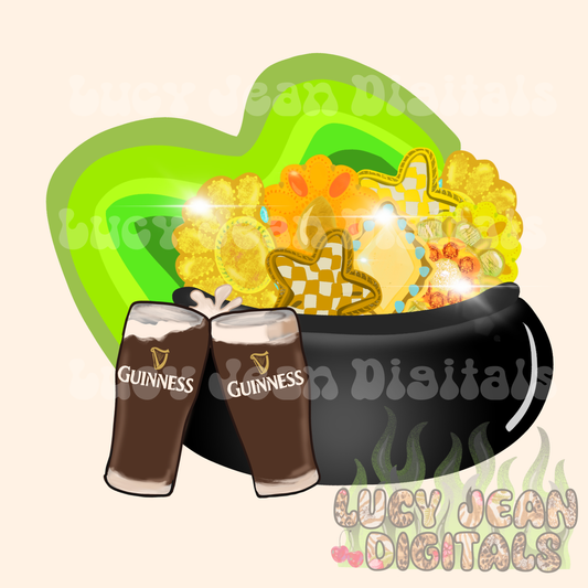 St Patrick’s day conchos + beer PNG - 2026