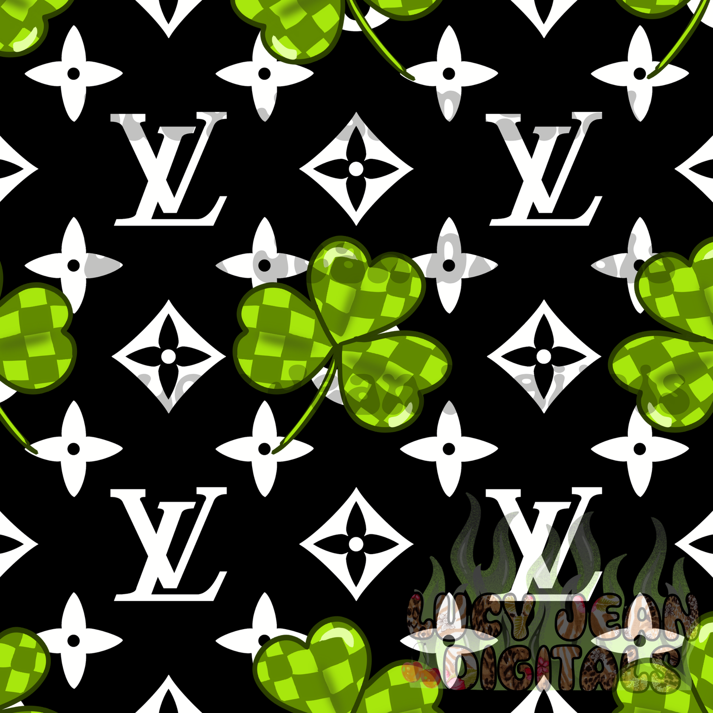 Boujee Shamrock Seamless File- 2026