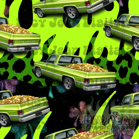 Pickup Truck St Patrick’s day Seamless File- 2026