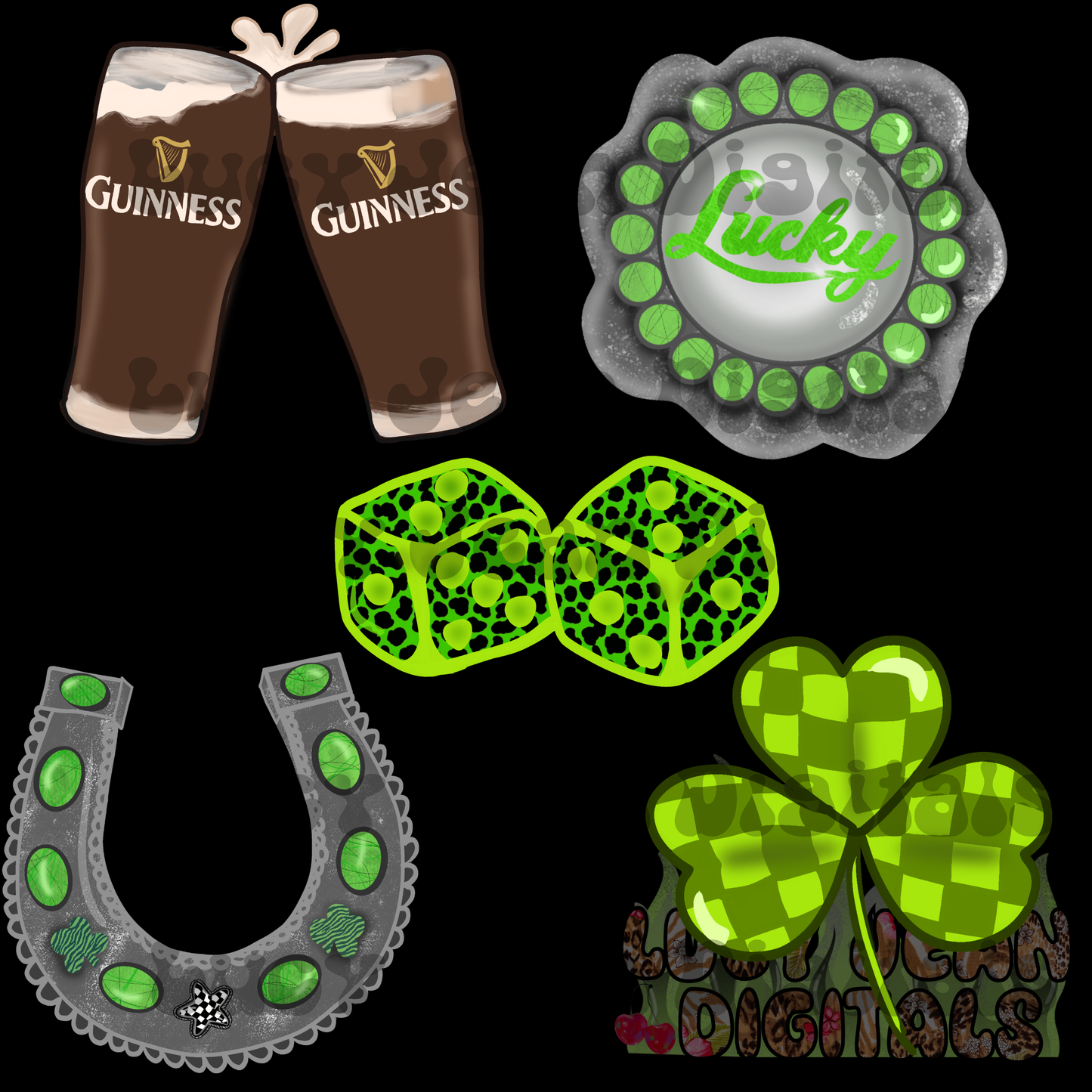 LIMITED ST PATRICKS Clipart Bundle commercial use - NO CODES ON THESE
