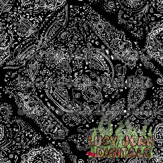 Black Bandana Seamless File