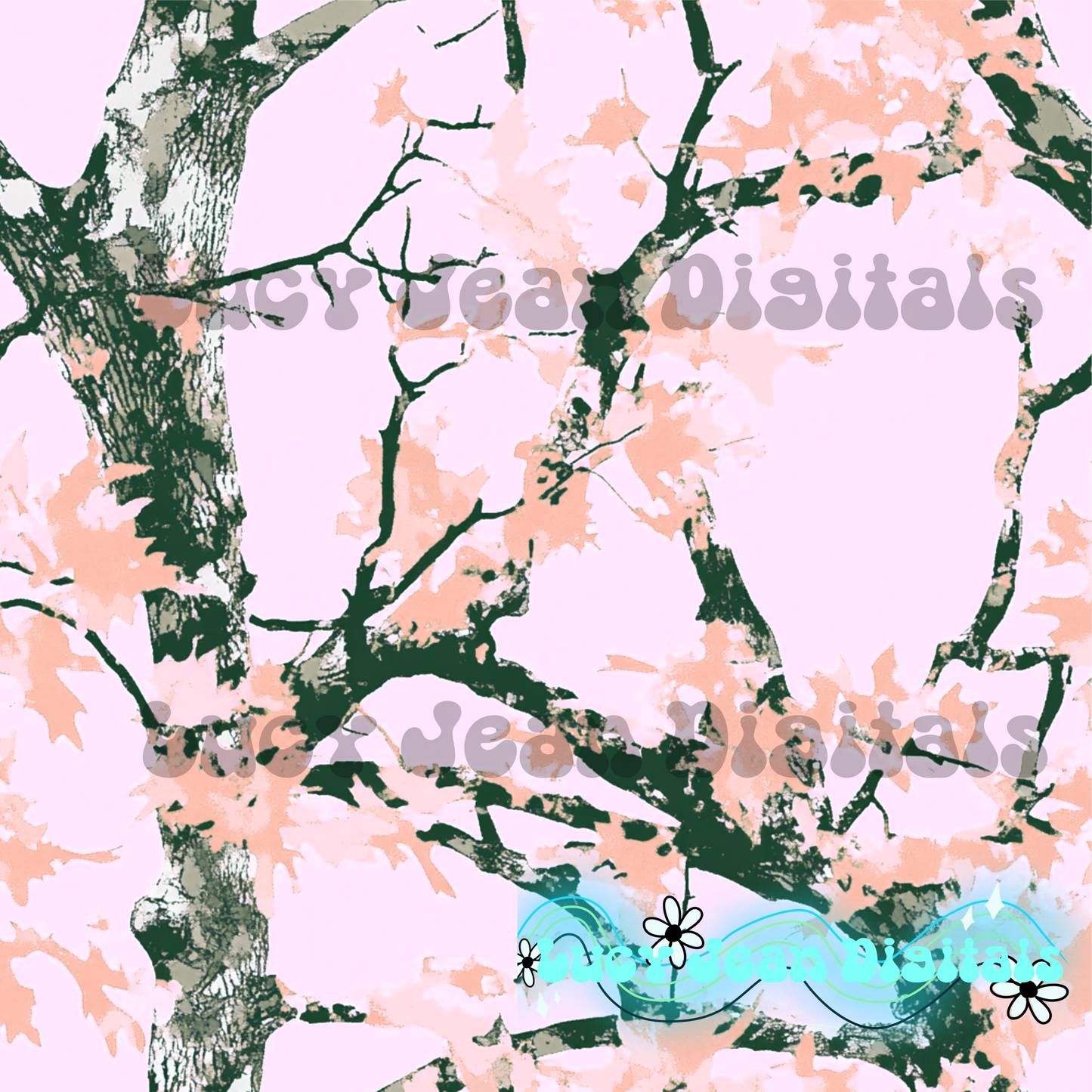 Ballerina Pink Camo Seamless File