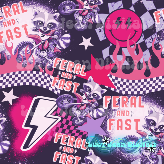 Feral & Fast pink Seamless File
