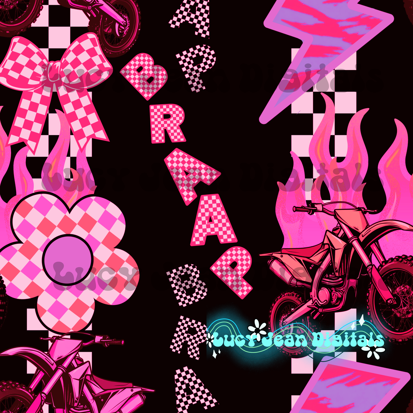 Pink Braap Moto Seamless File