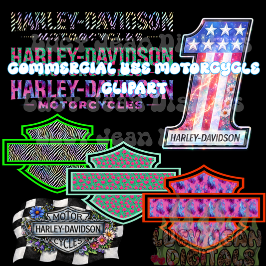 LIMITED HD Motorcycle Clipart Bundle - NO CODES ON THESE