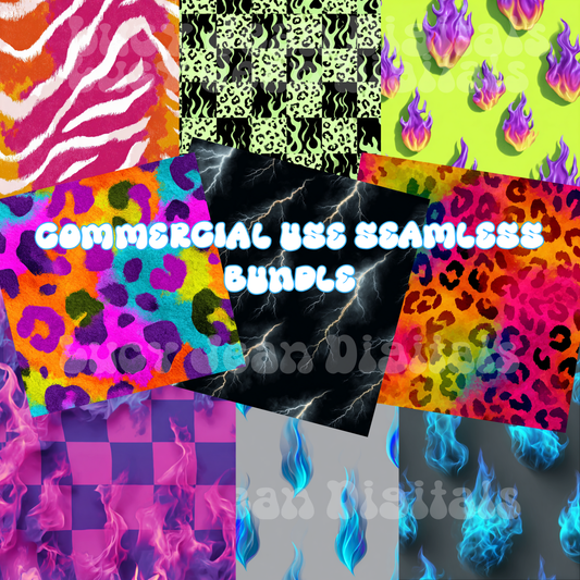 LIMITED Commercial use Bold/Bright Seamless Bundle - NO CODES ON THESE
