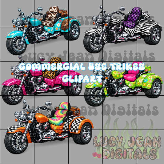 LIMITED trike clipart Bundle - NO CODES ON THESE