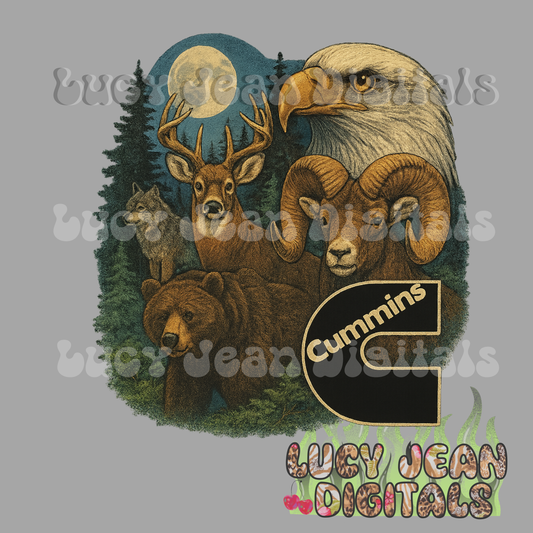 Deer, Ram, Bear Diesel Truck PNG