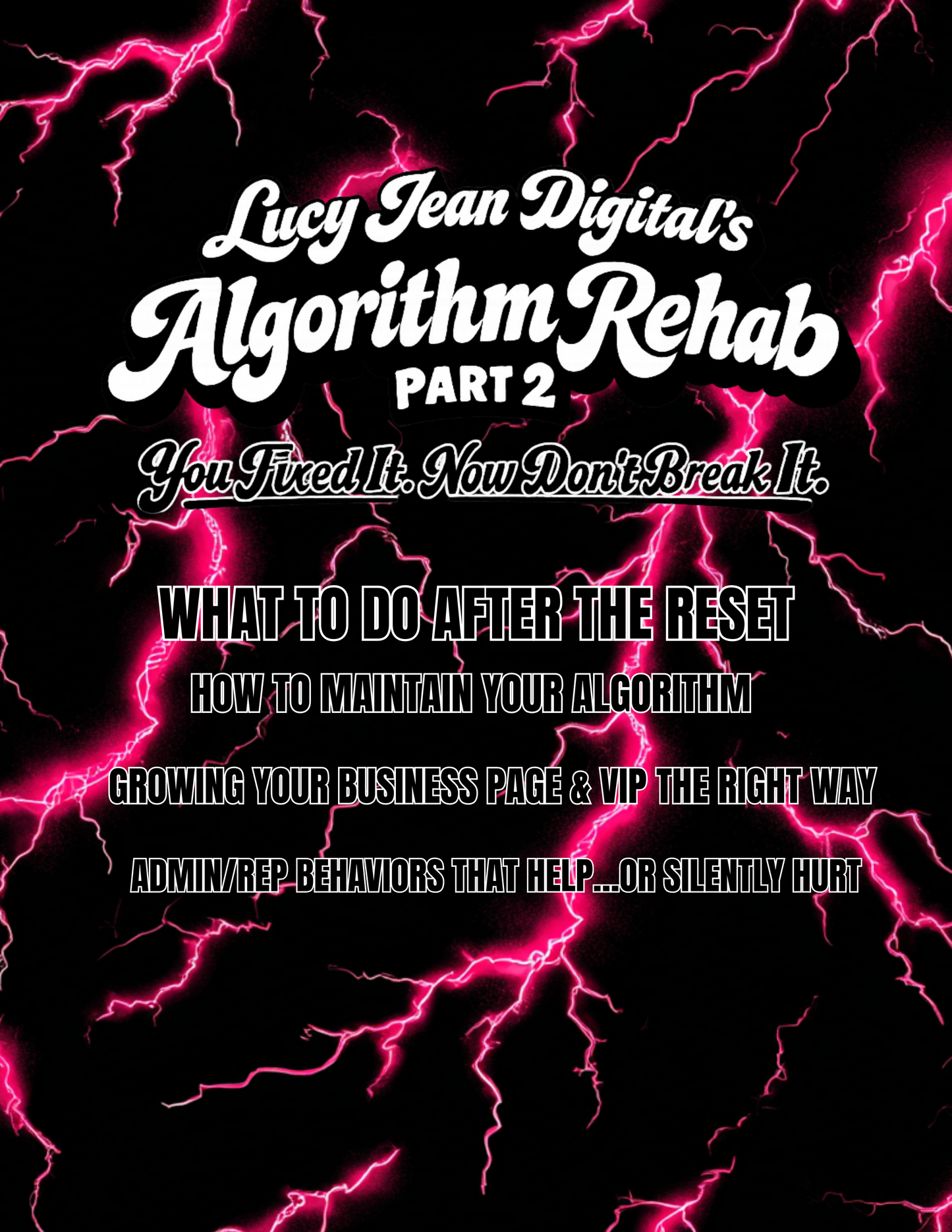 Algorithm Rehab Course PART 2- NO CODES. !!Please read description before checking out!!