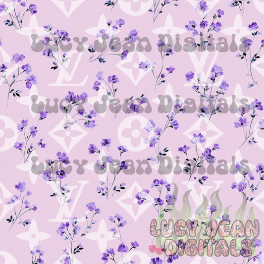Boujee Lavender vintage floral Seamless File- 2026