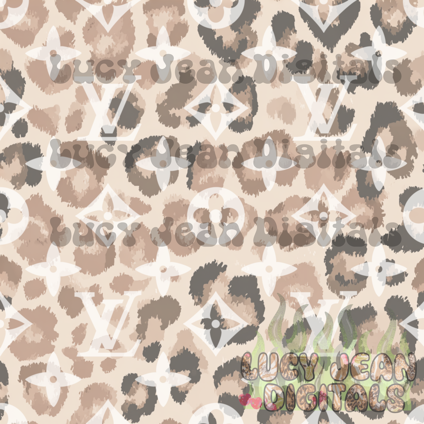 Boujee muted cheetah Seamless File- 2026