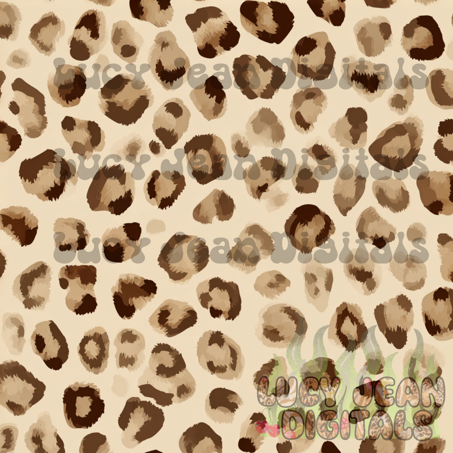 Sad beige cheetah Seamless File- 2026