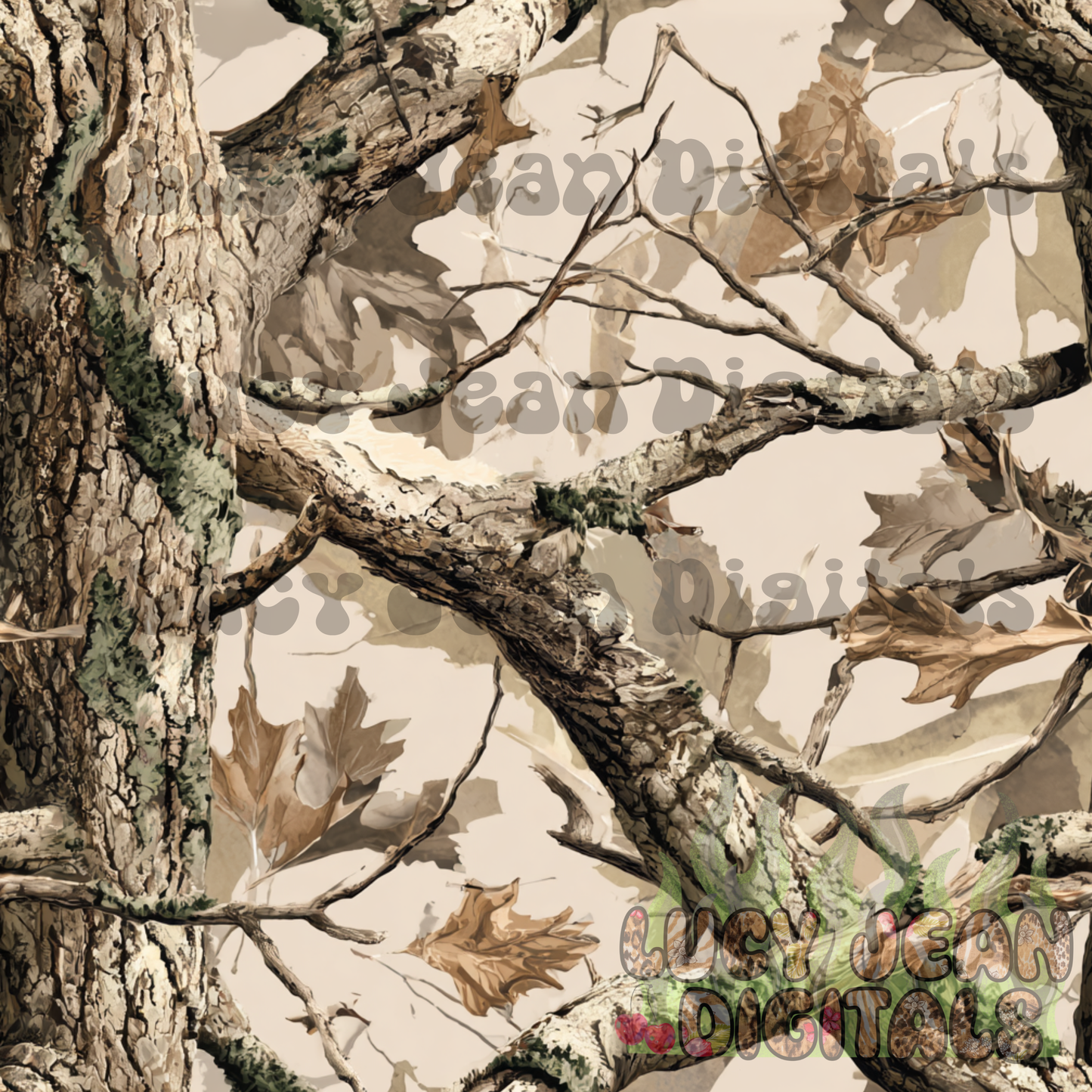 Sad beige camo Seamless File- 2026