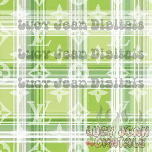 Boujee Green Plaid Seamless File- 2026