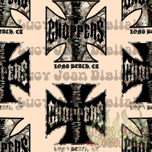 WC choppers motorcycle Camo Seamless File- 2026