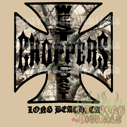 WC choppers motorcycle Camo PNG- 2026