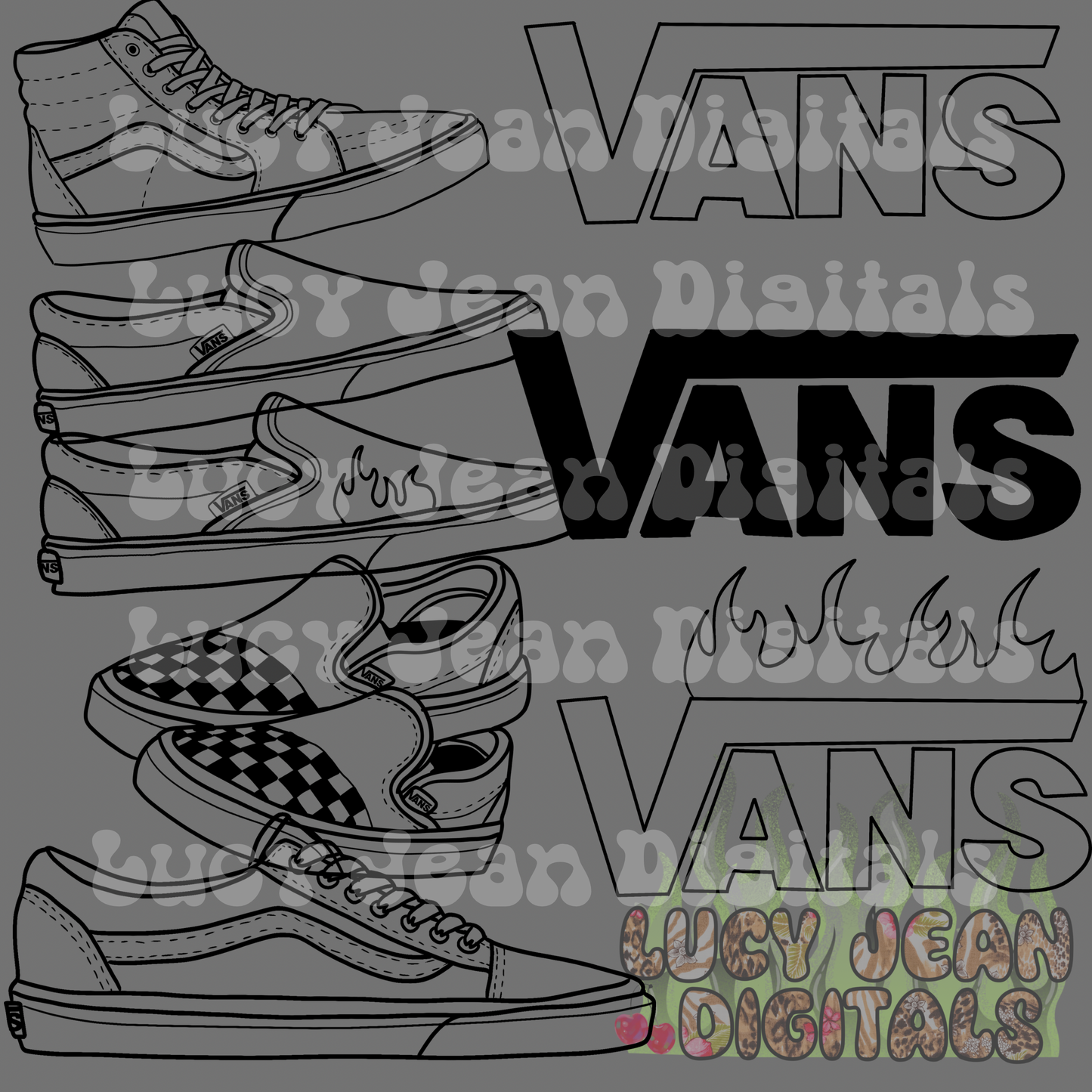 Sneaker outline clipart commercial use Bundle