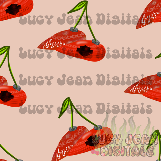 HD gas tank motorcycle cherries Seamless File- 2026