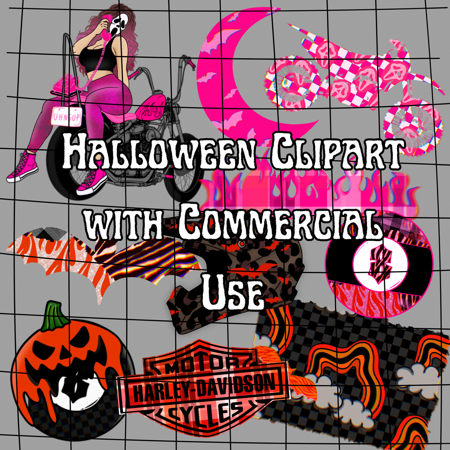 Halloween Clipart Bundle commercial use