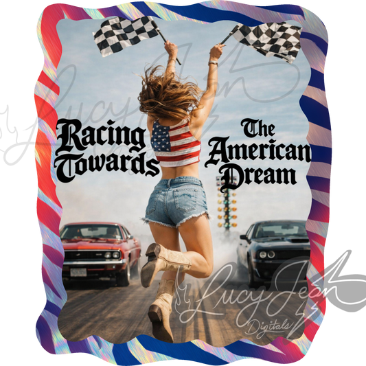 Racing Towards The American Dream PNG - 2026