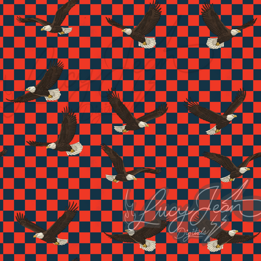 American Eagle Checkered seamless File- 2026
