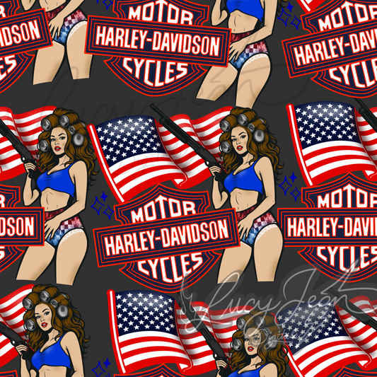All American HD motorcycle Babe seamless File- 2026